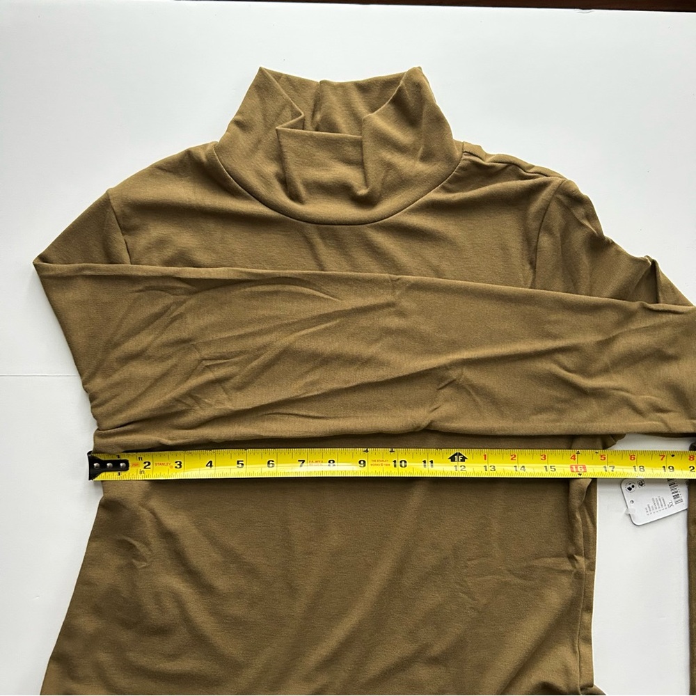 ๐(A075) NWT Free People Good Feels Mockneck MIdi in Seaweed. Size: XL - Picture 12 of 16